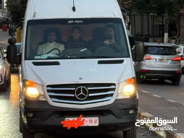باص مرسيدس 516 موديل 2014 قزاز عالداير مرخص تجاري شصي قصير