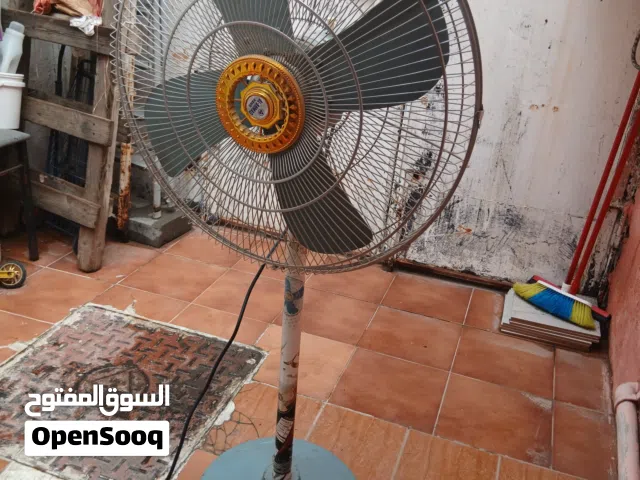 Large metal stand fan