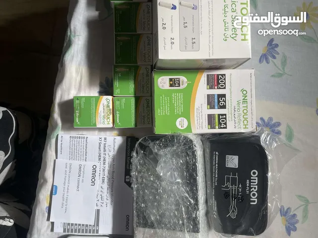 جهاز ضغط اومورون و جهازين قياس السكري و جهاز قياس الحرارة