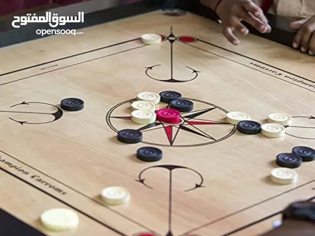 طولة كيرم طوله لعبة  الكيرم كارم الخشب الحجم الكبير