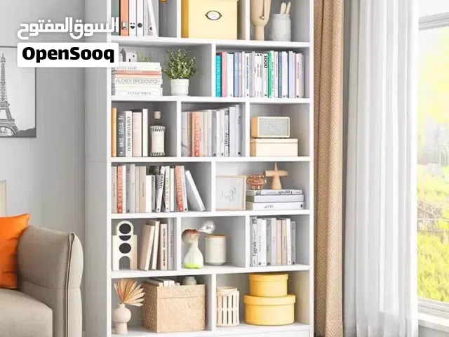 مكتبة خشب رفوف مقسمة   ابعاد* CM