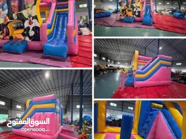 3 العاب نفخ قلعه جداد وحدة كبيرة وتنين وسط