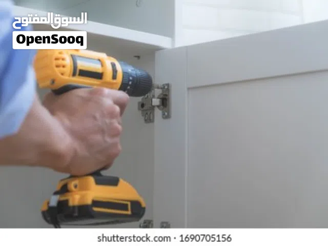 kitchen furniture and wooden aluminium door cabinet fix repair and