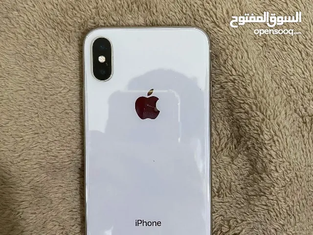 iPhone X بحالة ممتازة مغير شاشه Gx وبطاريه اصلية ومعاه شاحن اصلي