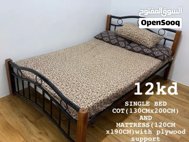 Single Bed Cot with Mattress