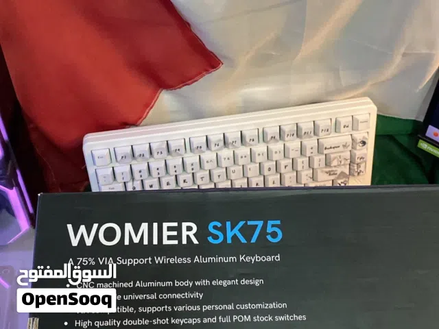 كيبورد من شركه Womier SK75 صوت كريمي ب ازرار خاصه creamy sound جاسكت ألمنيوم