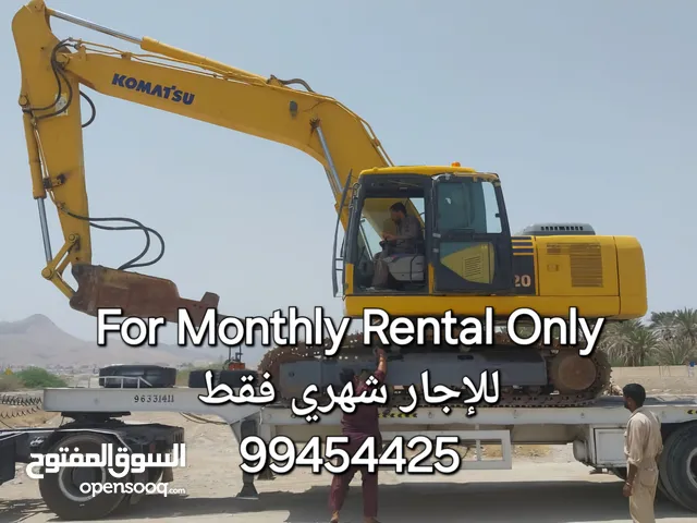 Excavator Komatsu PC220 with Hammer available for Monthly Rental