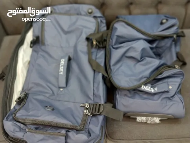 طقم حقيبة سفر شنتة سفر نوع اوروبي DELESYطقم شنتيتين شنته هاتش باك وشنته سفر حجم ممتاز قماش ضد الماء