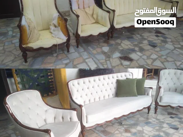 تنجيد وتفصيل كنب ومجالس عربية بالرياض  محل تنجيد كنب فاخر