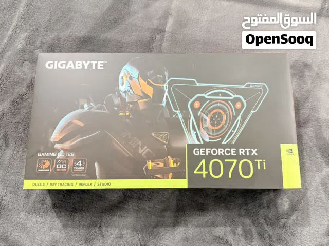 كرت شاشة rtx 4070ti جديد غير مستعمل من شركة gigabyte