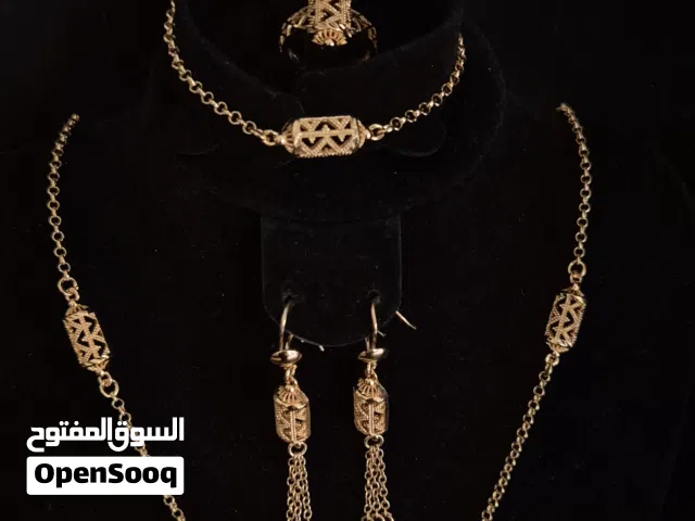 طقم اكسسوارات مطلي ذهب accessories set gold plated