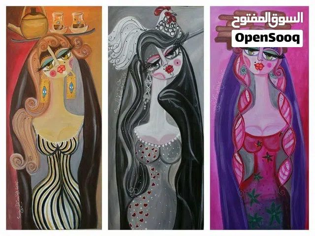 لوحات كانفاس رسم يد سرى الخفاجي