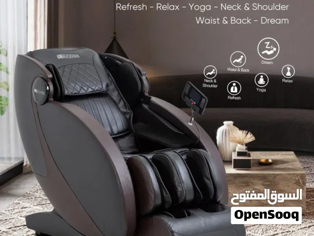 كرسي تدليك لكامل الجسم اندلجيوس  مع 6 برامج تلقائية ووسائد هوائية لكامل الجسم