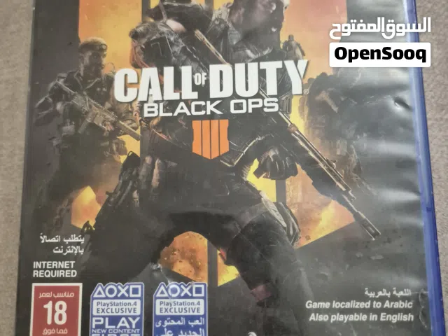 لعبة call of duty black ops4 بحالة ممتازة للبيع