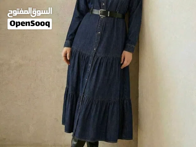 فستان جينز _ماركة motf _جديد_ قماشة ناعمة _نمرة 1XL