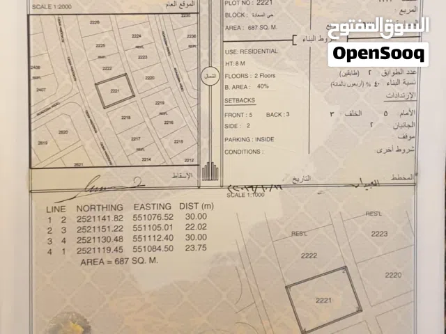 Residential Land for Sale in Al Dakhiliya Nizwa