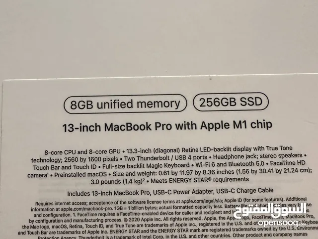 MacBook bro M1 8GB Ramماك بوك برو 2020