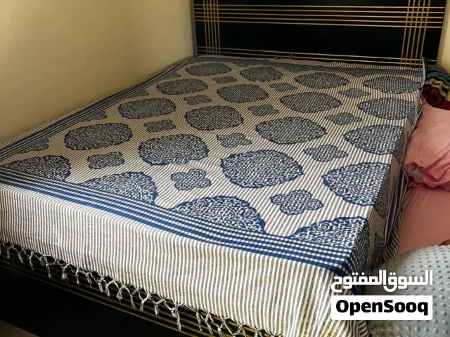 Bed with Mattress 200x160 for Sale in Sharjah Made of UAE Wood in Perfect Condition