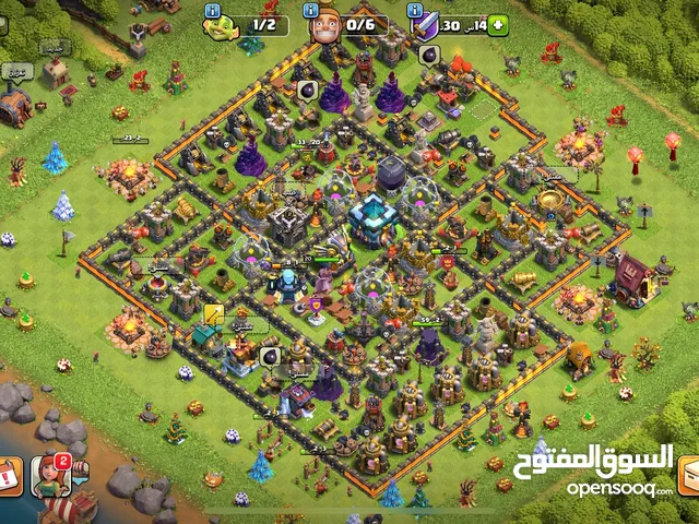 حساب كلاش أوف كلانس تاون 13 ماكس