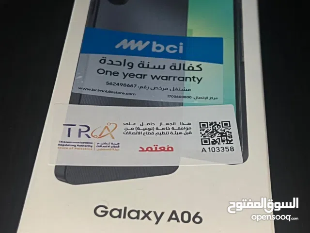 Samsung Galaxy A06 64 GB in Ramallah and Al-Bireh