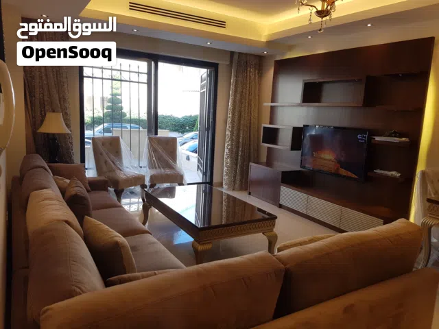 شقة أرضية مفروشة فرش فاخر للايجار السنوي فقط في اجمل وارقى مناطق ام اذينة (من المالك)