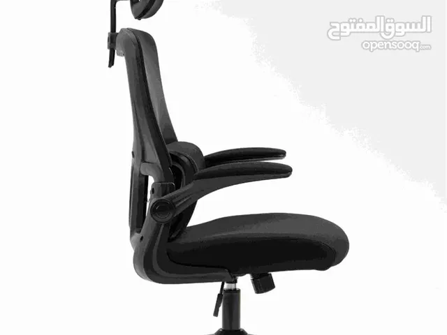 تصميم جديد مريح كرسي مكتب شبكي مع مسند الرأس متوفر باللون الاسود مع الأبيض واللون الأسود الكامل