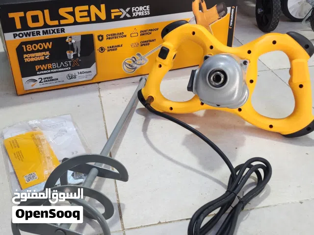 دريل مكاس العرسية و الهريس وينفع لخلط الاسمنت شركة تولسون الحجم الكبير مع نضام دبل 1800w ضمان  3 شهو