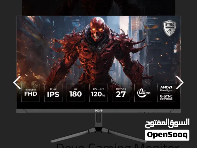 Devo Gaming Monitor 27 انش- DFI27180L - 27" IPS FHD 180Hz 0.5ms - Black