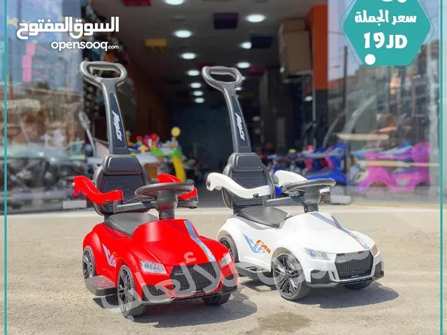 سيارة دفع قدم مع موسيقى نخب اول تناسب من عمر 1 الي 4 حسب حجم الطفل