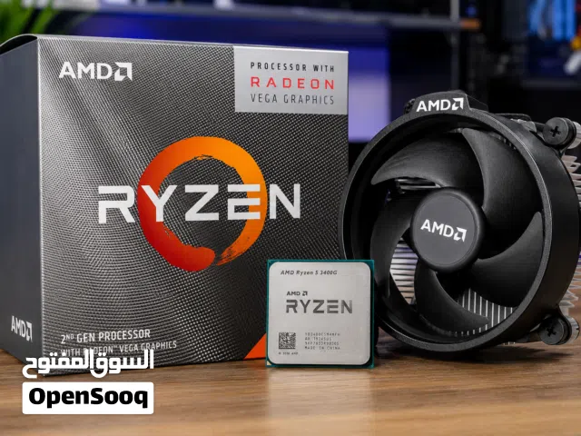 للبيع معالج AMD Ryzen 5 3400G مع الفان الأصلي (Wraith Stealth