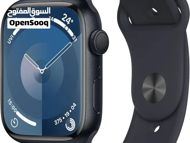 ساعة ابل اصدار 9 GPS مقاس 45 mm اللون الأسود