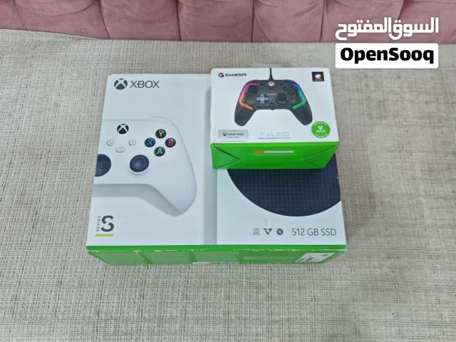 اكس بوكس سيريس اس جهاز نضيف ما مفتوح كامل ملحقاته ويا شهر كَيم بأس وفيفا ويا العاب