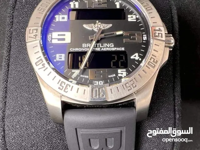ساعة بريتلنج ايرو سبيس EVO اخر اصدار مستعمله نضيفه جداجدا للبيع بسعر 1750 دينار نهائي