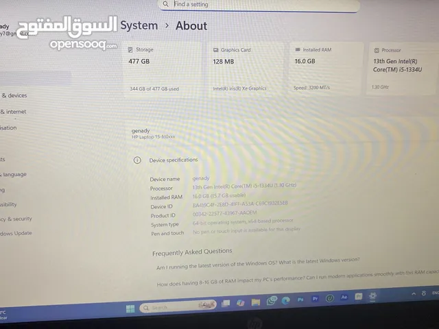 Windows HP for sale in Al Ain