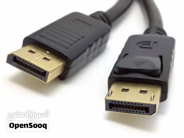 كيبل displayport اصلي اجه ويه شاشة ما مفتوح جديد بدقة 2.1  يعني للعاب القوية والجودة العالية