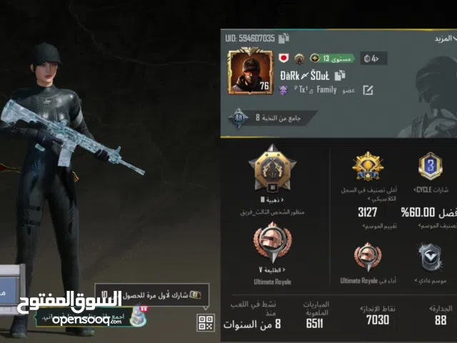 Pubg Accounts and Characters for Sale in Abu Dhabi