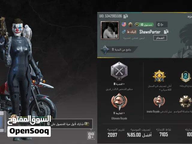 حساب ببجي قوي