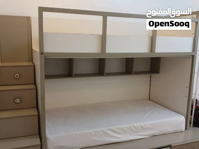 سرير دورين بالادراج والارفف الجانبية والداخلية