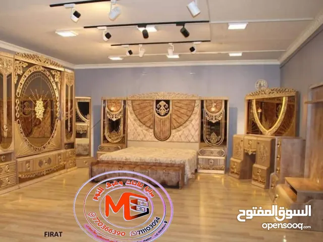 غرف نوم للعرسان2025 وابواب شقق لدينا كل ماتحتاجه من احدث التصاميم للغرف النوم العنوان اليمن اب