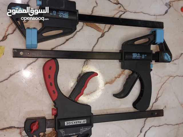 فخات نجارية باله عدد ((5) 4 فخات سريعة اثنان لون سمائي حجم 8 انج اثنان لون احمر 6 انج نوع بارك سايد