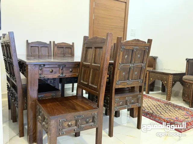 Elegant Rajasthani Solid Wooden Dining Set