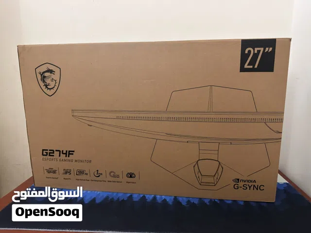 27" MSI monitors for sale  in Southern Governorate