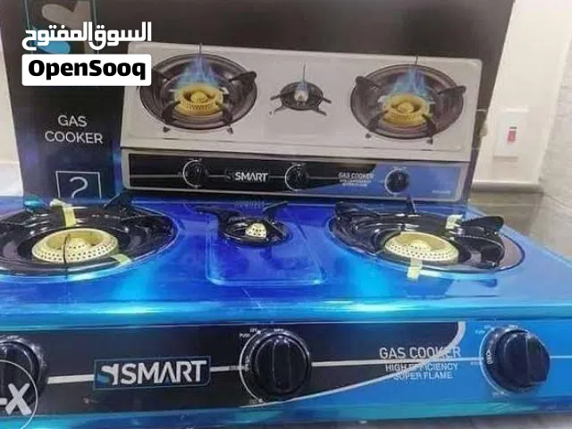 بوتاجاز مسطح غاز 3 شعلة من "سمارت" (موديل SGK518S)  الخامة: ستانلس ستيل مقاوم للصدأ. الأبعاد: الطول