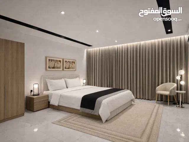 شقة مفروشه وغرف +حديقة والعاب قرب مسقط مول