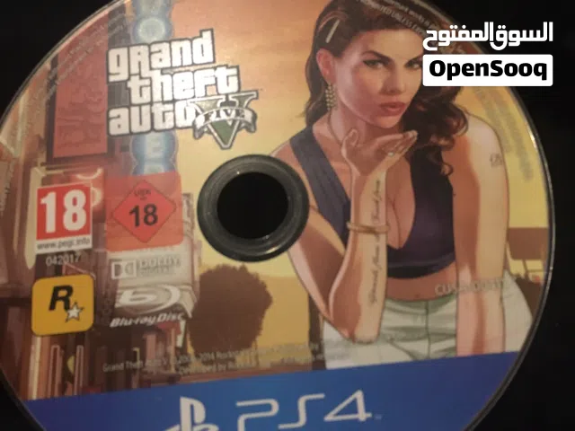 سيدي لعبة قراند 5 سوني 4 مستعمل ولاكن نظيف