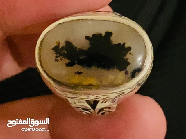Very Unique and Extraordinary Natural (Moss-Agate) Silver Ring for Gents