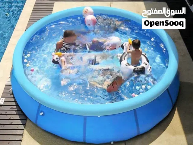 مسبح حلقةنفخ   يتكون من3 طبقات   القطر 305 cm  الارتفاع cm 76  مع منفاخ هواءهدية  مع 5 هدايا    نظار