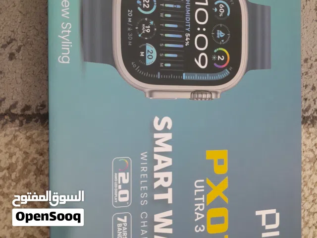 ساعة إلكترونية بكسل جديد وممتازة جدا ستعجبك مع سبع اساربتات بالوان مختلفة و أشكال مختلفة