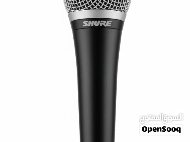 ميكروفون SHURE PG58 سلكي،كابل XLR أصلي،و كليب وجراب