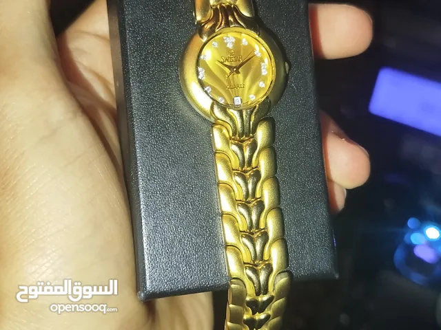 ساعة سويستار سويسرية اصلية مطلي ذهب عيار 18